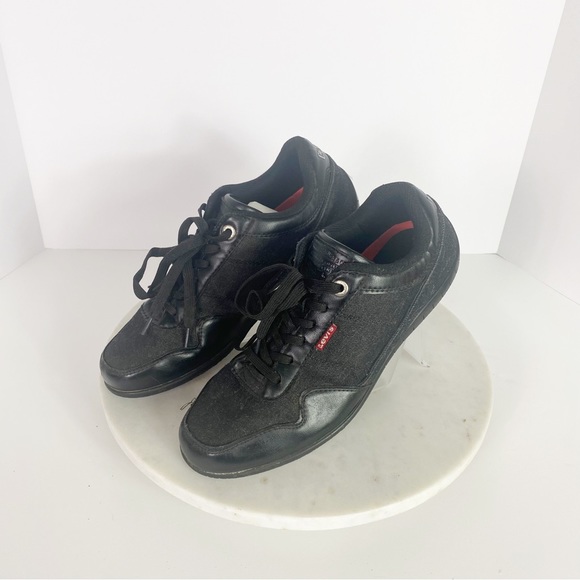 Levi's Other - Levi’s Strauss Sneakers Casual Athletic Shoes Men’s Black Textile Upper Size 8.5